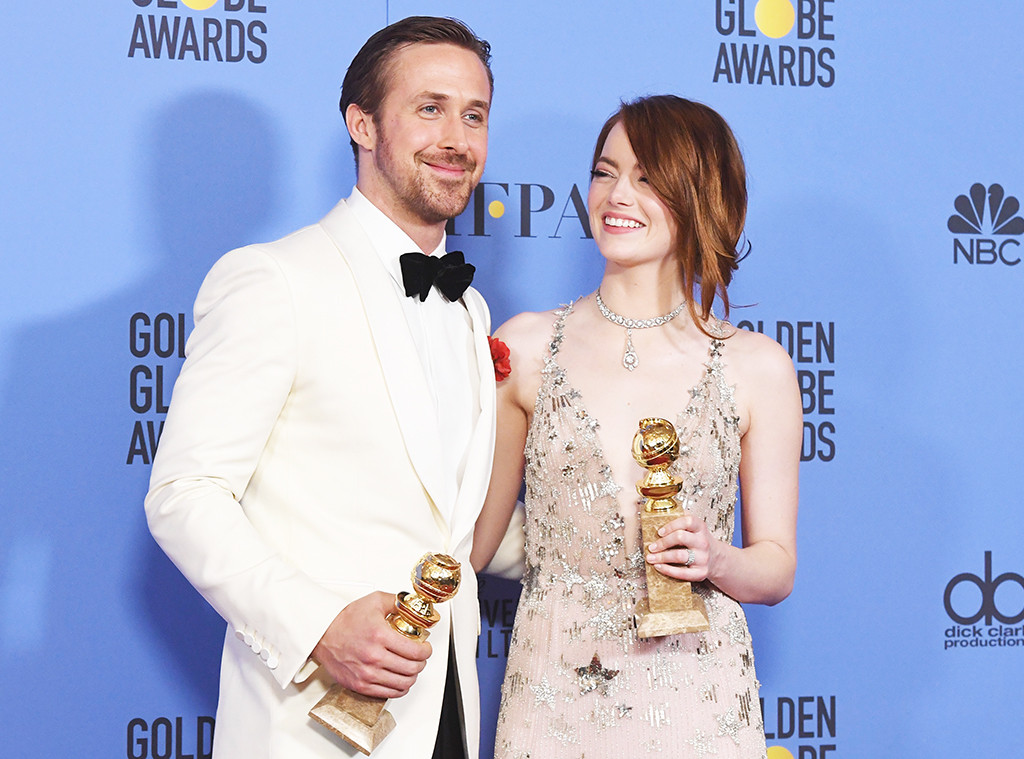 Ryan Gosling, Emma Stone, 2017 Golden Globe Awards, Press Room Ryan Gosling, Emma Stone, 2017 Golden Globe Awards, Press Room